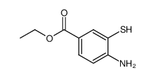 Benzoic acid, 4-amino-3-Mercapto-, ethyl ester结构式