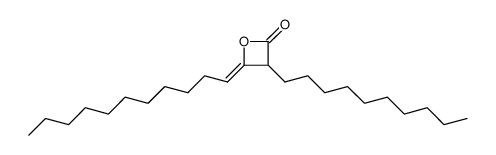 (+-)-3-decyl-4-((Ξ)-undecyliden)-oxetan-2-one结构式