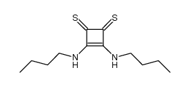 3,4-Bis(N-butylamino)-3-cyclobuten-1,2-dithion结构式