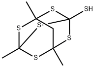 3,5,7-Trimethyl-2,4,6,8,9-pentathiaadamantane-1-thiol结构式