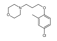 4-[3-(4-chloro-2-methylphenoxy)propyl]morpholine Structure