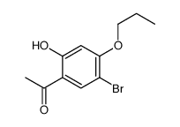 1-(5-bromo-2-hydroxy-4-propoxyphenyl)ethanone Structure