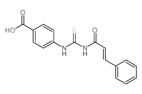 Benzoicacid, 4-[[[(1-oxo-3-phenyl-2-propen-1-yl)amino]thioxomethyl]amino]- picture
