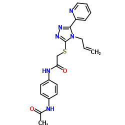 N-(4-Acetamidophenyl)-2-{[4-allyl-5-(2-pyridinyl)-4H-1,2,4-triazol-3-yl]sulfanyl}acetamide Structure