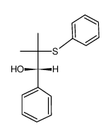 2-Methyl-1-phenyl-2-phenylsulfanyl-propan-1-ol结构式