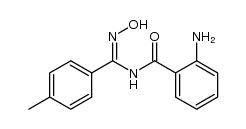 2-amino-N-(N-hydroxy-4-methyl-benzimidoyl)-benzamide结构式