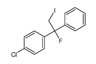 1-chloro-4-(1-fluoro-2-iodo-1-phenylethyl)benzene Structure