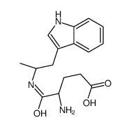 (4S)-4-amino-5-[[(2S)-1-(1H-indol-3-yl)propan-2-yl]amino]-5-oxopentanoic acid结构式