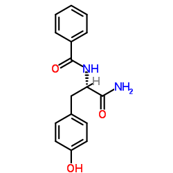 N-苯甲酰-L-酪氨酰胺结构式