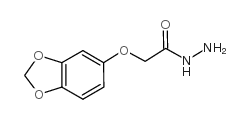 2-(1,3-benzodioxol-5-yloxy)acetohydrazide structure