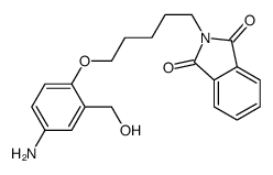 2-[5-[4-amino-2-(hydroxymethyl)phenoxy]pentyl]isoindole-1,3-dione Structure