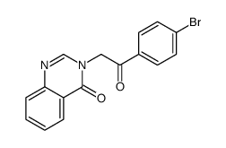 3-[2-(4-bromophenyl)-2-oxoethyl]quinazolin-4-one结构式