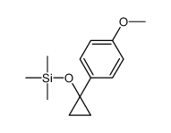 [1-(4-methoxyphenyl)cyclopropyl]oxy-trimethylsilane结构式