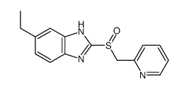 6-ethyl-2-(pyridin-2-ylmethylsulfinyl)-1H-benzimidazole Structure
