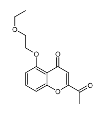 2-acetyl-5-(2-ethoxyethoxy)chromen-4-one Structure