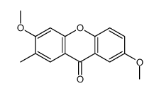 3,7-dimethoxy-2-methylxanthen-9-one结构式