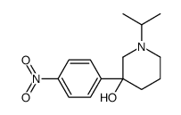 3-(4-nitrophenyl)-1-propan-2-ylpiperidin-3-ol Structure