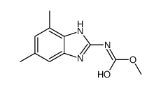 methyl N-(4,6-dimethyl-1H-benzimidazol-2-yl)carbamate Structure