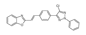 2-<4-(2-phenyl-5-chlor-2H-1,2,3-triazol-4-yl)styryl>-benzoxazol Structure