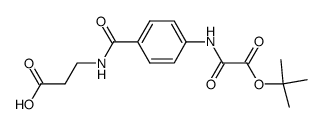 3-[4-(tert-butoxyoxalyl-amino)-benzoylamino]-propionic acid结构式