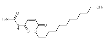 2-Butenoic acid,4-[(aminocarbonyl)amino]-4-oxo-, dodecyl ester, (Z)- (9CI) structure