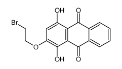 2-(2-bromoethoxy)-1,4-dihydroxyanthracene-9,10-dione Structure