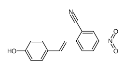 4'-hydroxy-4-nitro-stilbene-2-carbonitrile结构式