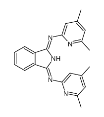 1,3-bis-(4,6-dimethyl-2-pyridylimino)-isoindoline Structure