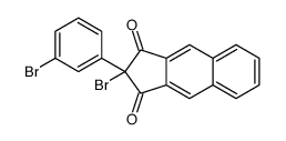 2-bromo-2-(3-bromophenyl)cyclopenta[b]naphthalene-1,3-dione结构式