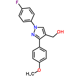 (1-(4-FLUOROPHENYL)-3-(4-METHOXYPHENYL)-1H-PYRAZOL-4-YL)METHANOL结构式