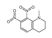 1-methyl-7,8-dinitro-3,4-dihydro-2H-quinoline结构式