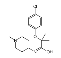 2-(4-chlorophenoxy)-N-[3-(diethylamino)propyl]-2-methylpropanamide Structure