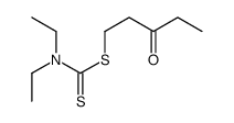 3-oxopentyl N,N-diethylcarbamodithioate Structure