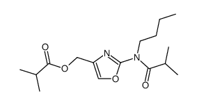 N-butyl-N-(4-isobutyryloxymethyl-oxazol-2-yl)-isobutyramide Structure