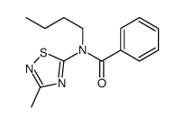 N-butyl-N-(3-methyl-1,2,4-thiadiazol-5-yl)benzamide结构式