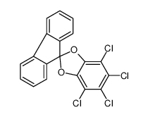 4,5,6,7-tetrachlorospiro[1,3-benzodioxole-2,9'-fluorene]结构式