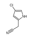 2-(4-chloro-1H-pyrrol-2-yl)acetonitrile结构式