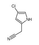 2-(4-chloro-1H-pyrrol-2-yl)acetonitrile Structure