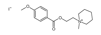 2-(1-methylpiperidin-1-ium-1-yl)ethyl 4-methoxybenzoate,iodide结构式