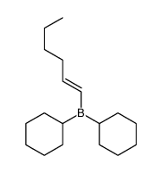 dicyclohexyl(hex-1-enyl)borane Structure