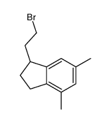1-(2-bromoethyl)-4,6-dimethyl-2,3-dihydro-1H-indene Structure