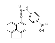 4-(1,2-dihydroacenaphthylen-5-ylsulfonylamino)benzoic acid Structure