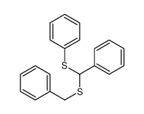 [benzylsulfanyl(phenyl)methyl]sulfanylbenzene结构式