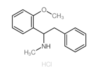 Benzeneethanamine, a-(2-methoxyphenyl)-N-methyl-,hydrochloride (1:1) structure