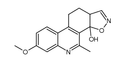 4-methyl-7-methoxy-11,11a-dihydro-10H-isoxazolo[5,4-i]phenanthridin-3a-ol结构式