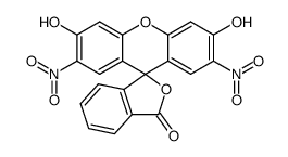 2-[6-Hydroxy-2,7-dinitro-3-oxo-3H-xanthen-9-yl]benzoic acid Structure