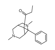 1-(3,7-dimethyl-9-phenyl-3,7-diazabicyclo[3.3.1]nonan-9-yl)propan-1-one结构式