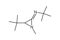 N-(3-tert-Butyl-1-methylaziridin-1-ylidene)-N-tert-butylamine结构式