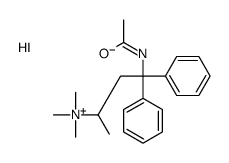 (4-acetamido-4,4-diphenylbutan-2-yl)-trimethylazanium,iodide Structure