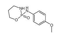 (4-methoxy-phenyl)-(2-oxo-2λ5-[1,3,2]oxazaphosphinan-2-yl)-amine结构式